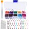 300 Pieces Crochet Markers, Metal Stitch Markers for Crocheting, Crochet Accessories and Supplies, Stitch Markers for Knitting and Crocheting, Safty Pins for Fabric and Paper